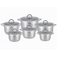 ZESTAW GARNKÓW STALOWYCH 12 ELEM. ZL-8109